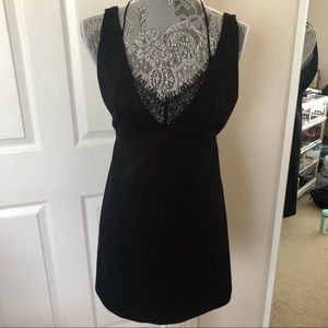 Black dress with lace underneath